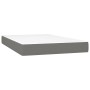 Boxspringbett mit Matratze und dunkelgrauem LED-Stoff 120x200 cm von vidaXL, Betten und Lattenroste - Ref: Foro24-3134782, Pr...