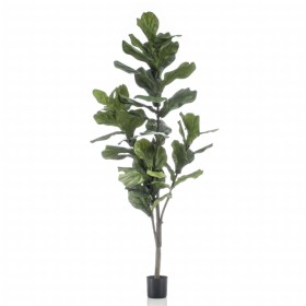 Artificial Emerald Ficus lyrata 160 cm by Emerald, artificial flora - Ref: Foro24-423643, Price: 145,99 €, Discount: %