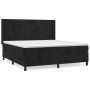 Box spring bed with black velvet mattress 180x200 cm by vidaXL, Beds and slatted bases - Ref: Foro24-3132815, Price: 677,04 €...