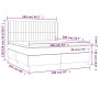 Cama box spring con colchón terciopelo rosa 160x200 cm de vidaXL, Camas y somieres - Ref: Foro24-3132812, Precio: 554,69 €, D...