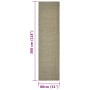 Sisal rug for scratching post gray taupe 80x300 cm by vidaXL, Cat Furniture Accessories - Ref: Foro24-3203491, Price: 137,99 ...