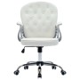 Silla de oficina giratoria de cuero sintético blanco de vidaXL, Sillas de oficina - Ref: Foro24-289362, Precio: 137,99 €, Des...