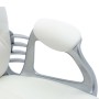 Silla de oficina giratoria de cuero sintético blanco de vidaXL, Sillas de oficina - Ref: Foro24-289362, Precio: 137,99 €, Des...