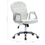 Silla de oficina giratoria de cuero sintético blanco de vidaXL, Sillas de oficina - Ref: Foro24-289362, Precio: 137,99 €, Des...