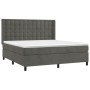 Cama box spring con colchón terciopelo gris oscuro 180x200 cm de vidaXL, Camas y somieres - Ref: Foro24-3132934, Precio: 618,...