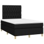 Cama box spring con colchón LED tela negro 120x200 cm de vidaXL, Camas y somieres - Ref: Foro24-3135663, Precio: 433,40 €, De...