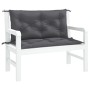 Gartenbank Kissen 2 Stück Anthrazit 100x50x7 cm von vidaXL, Kissen für Stühle und Sofas - Ref: Foro24-314992, Preis: 44,90 €,...