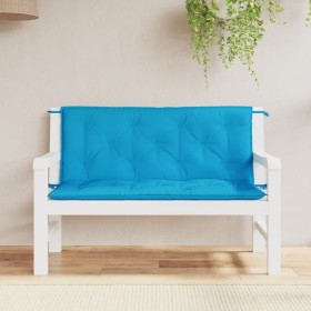 Garden bench cushions 2 pcs light blue 120x50x7 cm by vidaXL, Cushions for chairs and sofas - Ref: Foro24-315008, Price: 49,7...