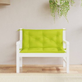 Garden bench cushions 2 pcs bright green 100x50x7 cm by vidaXL, Cushions for chairs and sofas - Ref: Foro24-315003, Price: 44...