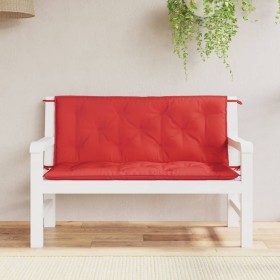 Garden bench cushions 2 pcs Oxford fabric red 120x50x7 cm by vidaXL, Cushions for chairs and sofas - Ref: Foro24-315010, Pric...