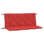 Cojines de banco de jardín 2 uds tela Oxford rojo 120x50x7 cm de vidaXL, Cojines para sillas y sofás - Ref: Foro24-315010, Pr...