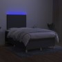 Cama box spring con colchón y LED tela gris oscuro 120x200 cm de vidaXL, Camas y somieres - Ref: Foro24-3135262, Precio: 431,...