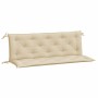 Cojines de banco de jardín 2 uds tela Oxford beige 150x50x7 cm de vidaXL, Cojines para sillas y sofás - Ref: Foro24-315019, P...