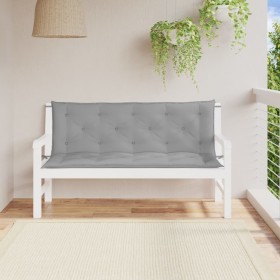 Cojines de banco de jardín 2 uds tela Oxford gris 150x50x7 cm de vidaXL, Cojines para sillas y sofás - Ref: Foro24-315017, Pr...