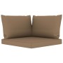 6-piece garden furniture set with taupe cushions by vidaXL, Garden sets - Ref: Foro24-3067388, Price: 317,75 €, Discount: %