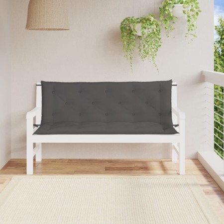 Garden bench cushions 2 pcs anthracite 150x50x7 cm by vidaXL, Cushions for chairs and sofas - Ref: Foro24-315016, Price: 59,4...