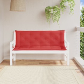 Cojines de banco de jardín 2 uds tela Oxford rojo 150x50x7 cm de vidaXL, Cojines para sillas y sofás - Ref: Foro24-315022, Pr...