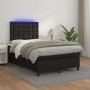 Cama box spring colchón y LED cuero sintético negro 120x200 cm de vidaXL, Camas y somieres - Ref: Foro24-3135933, Precio: 468...