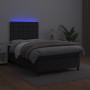 Boxspringbett mit Matratze und LED schwarzem Kunstleder 120x200 cm von vidaXL, Betten und Lattenroste - Ref: Foro24-3135933, ...