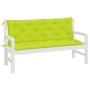 Garden bench cushions 2 pcs bright green 150x50x7 cm by vidaXL, Cushions for chairs and sofas - Ref: Foro24-315027, Price: 51...