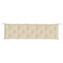 Cojines de banco de jardín 2 uds tela Oxford beige 180x50x7 cm de vidaXL, Cojines para sillas y sofás - Ref: Foro24-315031, P...