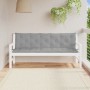 Gartenbankkissen, 2 Stück, grauer Oxford-Stoff, 180 x 50 x 7 cm von vidaXL, Kissen für Stühle und Sofas - Ref: Foro24-315029,...