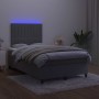 Boxspringbett mit Matratze und dunkelgrauem LED-Samt 120x200 cm von vidaXL, Betten und Lattenroste - Ref: Foro24-3136234, Pre...