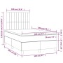 Boxspringbett mit Matratze und dunkelgrauem LED-Samt 120x200 cm von vidaXL, Betten und Lattenroste - Ref: Foro24-3136234, Pre...