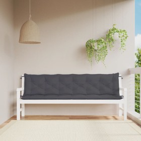 Garden bench cushions 2 pcs anthracite 200x50x7 cm by vidaXL, Cushions for chairs and sofas - Ref: Foro24-315040, Price: 67,9...