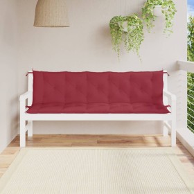 Garden bench cushions 2 pcs red red 180x50x7 cm by vidaXL, Cushions for chairs and sofas - Ref: Foro24-315037, Price: 62,99 €...