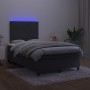 Box spring bed with mattress and LED black velvet 120x200 cm by vidaXL, Beds and slatted bases - Ref: Foro24-3136235, Price: ...