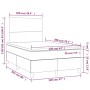 Box spring bed with mattress and LED pink velvet 120x200 cm by vidaXL, Beds and slatted bases - Ref: Foro24-3135998, Price: 4...