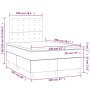 Box spring bed with mattress and LED pink velvet 120x200 cm by vidaXL, Beds and slatted bases - Ref: Foro24-3136358, Price: 4...