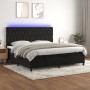 Boxspringbett mit Matratze und LED-Samt in Schwarz, 200 x 200 cm von vidaXL, Betten und Lattenroste - Ref: Foro24-3136325, Pr...