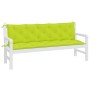 Garden bench cushions 2 pcs bright green 180x50x7 cm by vidaXL, Cushions for chairs and sofas - Ref: Foro24-315039, Price: 62...