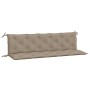 Garden bench cushions 2 pcs taupe Oxford fabric 180x50x7 cm by vidaXL, Cushions for chairs and sofas - Ref: Foro24-315036, Pr...