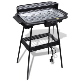 Barbacoa rectangular eléctrica con soporte BBQ de jardín de vidaXL, Barbacoas - Ref: Foro24-40977, Precio: 64,43 €, Descuento: %