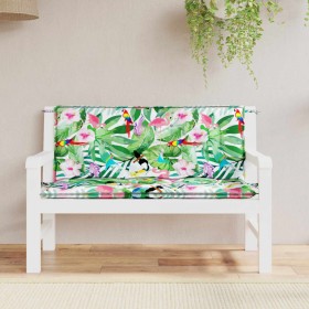 Garden bench cushions 2 pcs multicolor fabric 120x50x7 cm by vidaXL, Cushions for chairs and sofas - Ref: Foro24-361692, Pric...