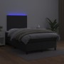 Box spring bed with mattress and LED black synthetic leather 120x200 cm by vidaXL, Beds and slatted bases - Ref: Foro24-31358...