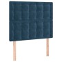 Box spring bed with mattress and LED dark blue velvet 80x200 cm by vidaXL, Beds and slatted bases - Ref: Foro24-3136333, Pric...