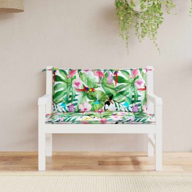 Garden bench cushions 2 pcs multicolor fabric 100x50x7 cm by vidaXL, Cushions for chairs and sofas - Ref: Foro24-361673, Pric...