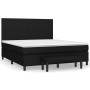 Cama box spring con colchón tela negro 160x200 cm de vidaXL, Camas y somieres - Ref: Foro24-3136447, Precio: 602,98 €, Descue...