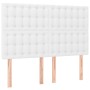 Cama box spring colchón y LED cuero sintético blanco 140x190 cm de vidaXL, Camas y somieres - Ref: Foro24-3135940, Precio: 56...