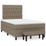 Cama box spring con colchón tela gris taupe 120x200 cm de vidaXL, Camas y somieres - Ref: Foro24-3136825, Precio: 500,73 €, D...