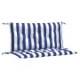 Garden bench cushions 2 pcs blue white striped fabric 100x50x7 cm by vidaXL, Cushions for chairs and sofas - Ref: Foro24-3616...