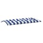 Garden bench cushions 2 pcs blue white striped fabric 100x50x7 cm by vidaXL, Cushions for chairs and sofas - Ref: Foro24-3616...