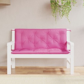 Gartenbankkissen 2 Stk. rosa Stoff 120x50x7 cm von vidaXL, Kissen für Stühle und Sofas - Ref: Foro24-361695, Preis: 42,99 €, ...