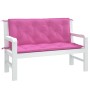 Cushions for garden bench 2 units pink fabric 120x50x7 cm by vidaXL, Cushions for chairs and sofas - Ref: Foro24-361695, Pric...