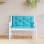 Garden bench cushions 2 pcs turquoise fabric 100x50x7 cm by vidaXL, Cushions for chairs and sofas - Ref: Foro24-361677, Price...