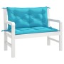 Garden bench cushions 2 pcs turquoise fabric 100x50x7 cm by vidaXL, Cushions for chairs and sofas - Ref: Foro24-361677, Price...